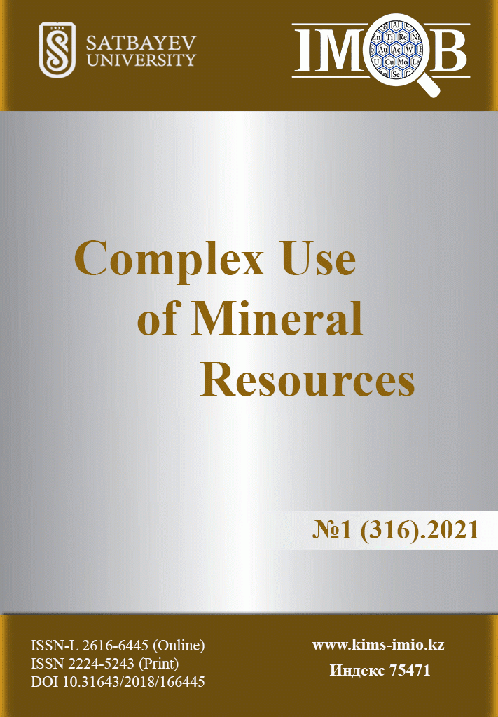 					View Vol. 316 No. 1 (2021): Complex Use of Mineral Resources
				